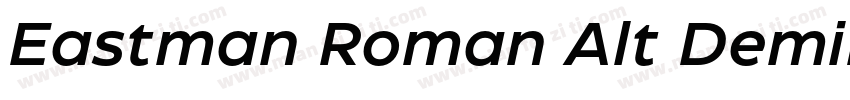 Eastman Roman Alt DemiBold字体转换